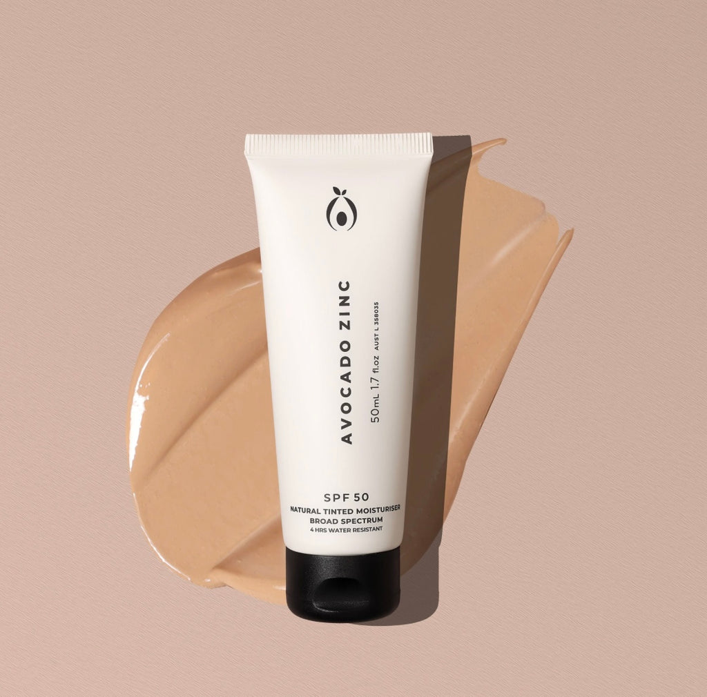 Avocado Zinc SPF 50 Natural Tinted Moisturiser