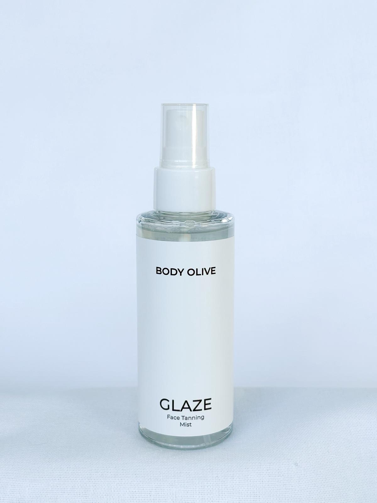 Body Olive GLAZE Face Tanning Mist lightweight sunless tanning mist for the face